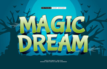 magic dream editable text effect