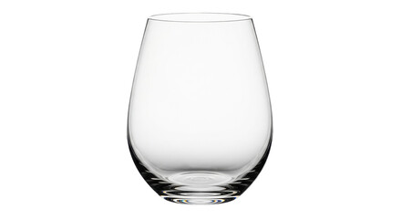 Isolated Wine Glass Silhouette, Empty Glassware, Unfilled Drinking Vessel, no stemware glass