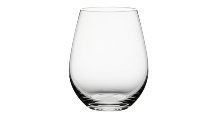 Isolated Wine Glass Silhouette, Empty Glassware, Unfilled Drinking Vessel, no stemware glass