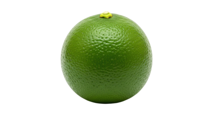 Isolated citrus fruit close-up of a vibrant green lime, a tangy ingredient for cooking, or baking