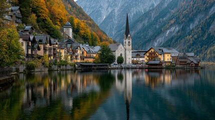 view of the old town in the mountains