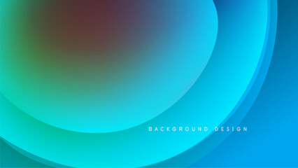 Abstract background features vibrant blue, turquoise hues. Smooth curves create dynamic visual flow, contrasting dark areas. Modern design element.