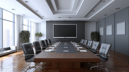 conference room with chairs