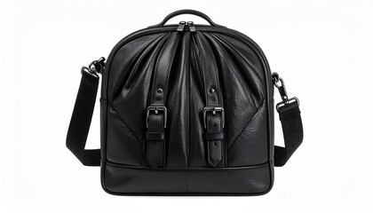 Fototapeta premium black backpack isolated on white