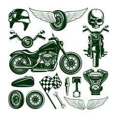 Racing car logo design vector with speed and transportation symbols