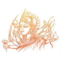 Girl in red dress holding sword with devilish dragon background vector illustration