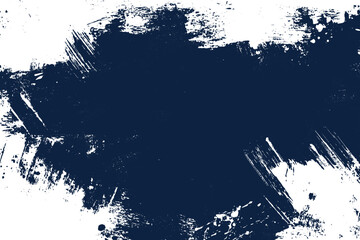 Dark Blue Grunge Paint Brush Background