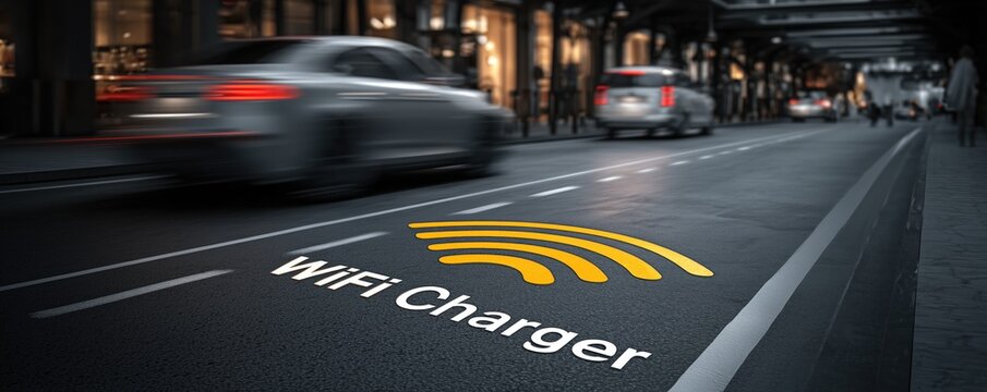 Innovative road surface technology that wirelessly charges EVs while driving, promoting clean energy and smarter transportation