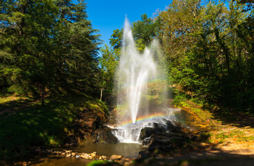 At the foot of the Black Mountain, the sheaf of Saint-Ferr&eacute;ol, near Revel, Occitanie, France