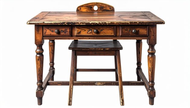 old wooden table