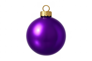 Purple christmas bauble ornament decorating holiday celebration