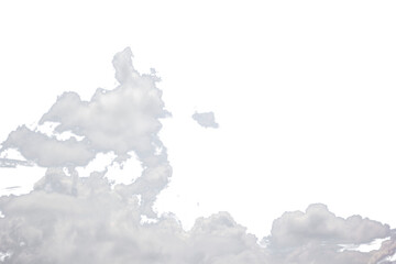 white clouds in the sky on transparent