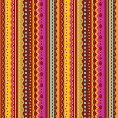 Seamless (you see 4 tiles) autumn colors pattern background, wallpaper, print, or swatch. Various stripes, laces, ribbons, braids, stitches of vivid seasonal  colors.
