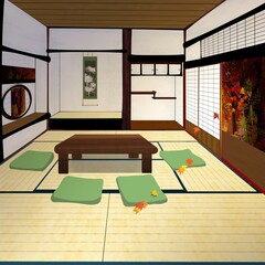 秋の和室
