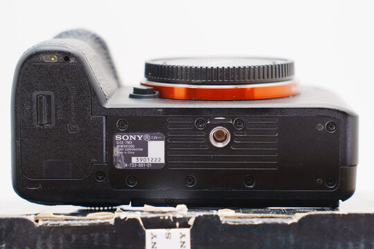 Camera setup on a table during editorial work in Russia on September 27, 2025