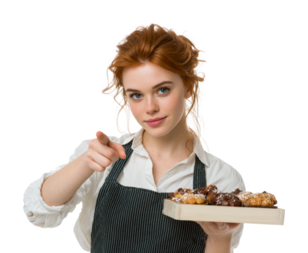 Baking delicious pastries kitchen food bright light isolated on transparent background