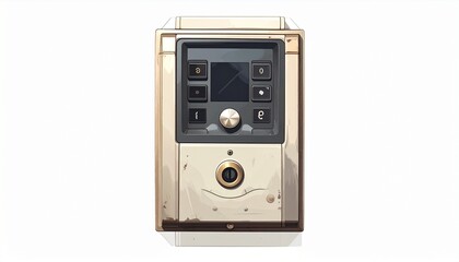 Obraz premium old radio isolated on white