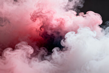  swirling pink and white smoke