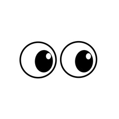 Cartoon Eyes Graphic Illustration Watching