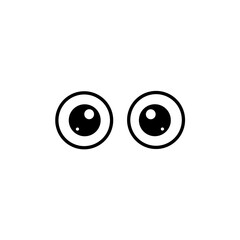 Cartoon Eyes Graphic Illustration Watching