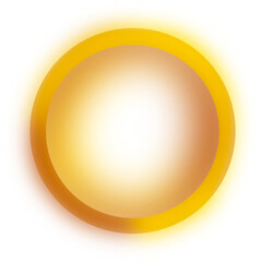 Yellow Brown Gradient Circle Abstract Illustration