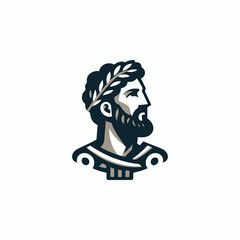 Ancient Roman Man Logo