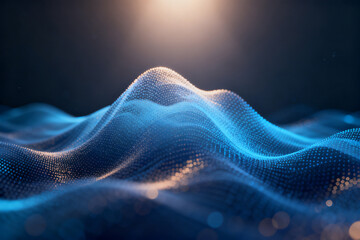 Abstract digital wave pattern