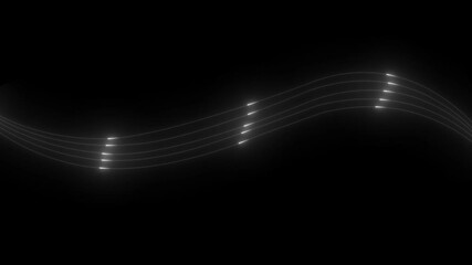 Animation of data processing with icons over connections data transfer 4k animated motion video. Network connections and data points animation over blurred cityscape background. - Powered by Adobe