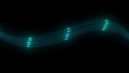 Animation of data processing with icons over connections data transfer 4k animated motion video. Network connections and data points animation over blurred cityscape background. - Powered by Adobe