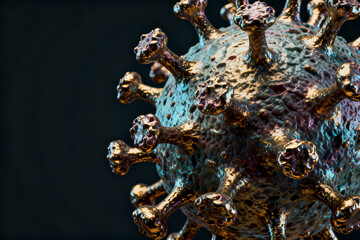 Fototapeta premium Coronavirus particle model