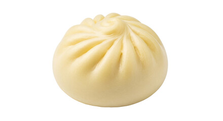 Isolated pork bun, Chinese bao with fluffy dough for Asian cuisine delicacies snack