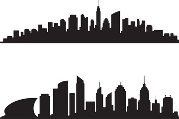 Fototapeta premium Modern city skylines iconic urban silhouettes create impact