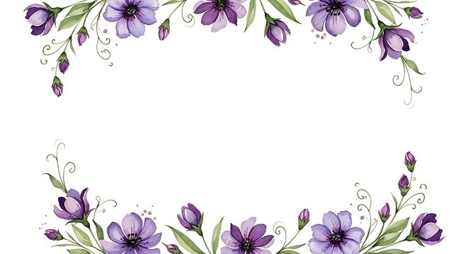 Elegant Floral Border Design.