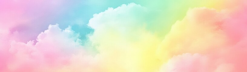 Pastel Rainbow Cloudscape