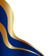 Elegant Blue and Gold Corner