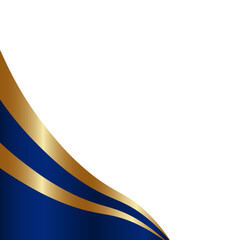 Elegant Blue and Gold Corner