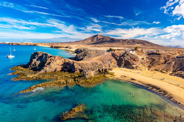 Playas de Papagayo Beach, Lanzarote, Canary Islands, Spain