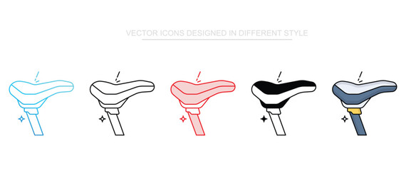 Cycle Seat icon design with white background stock illustration
