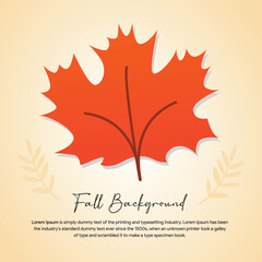 Colorful autumn leaves in various shapes and colors with copy space area for text. Clean background, capturing the essence of autumn in nature. Design Illustration