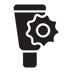 sunscreen glyph icon