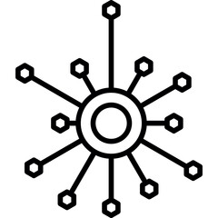 Fototapeta premium Molecule Icon