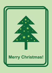 Cheerful holiday vibes with this stylish Christmas tree graphic, the perfect festive greeting for friends and family this holiday season