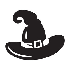 Witch Hat  icon or logo isolated sign symbol vector illustration - high quality black style vector icons