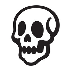 Skull  icon or logo isolated sign symbol vector illustration - high quality black style vector icons