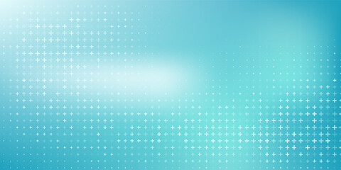 Healthcare Medical Plus Pattern. Blue Mathematical Plus Symbols Pattern.