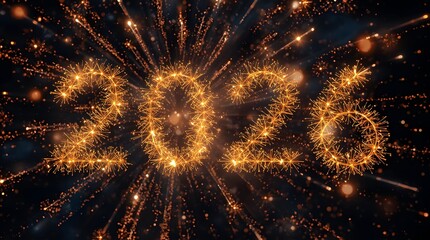 2026 fireworks in the night