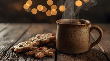 chocolate chip cookies and coffee
