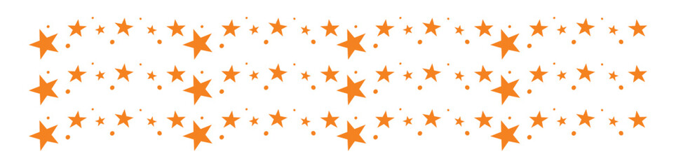 star border vector design orange color