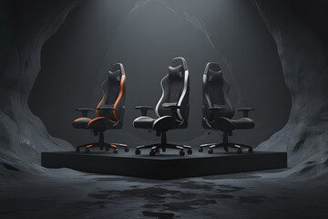 Generative AI image of a modern gaming chair
