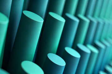 Abstract pattern of stacked cylindrical shapes